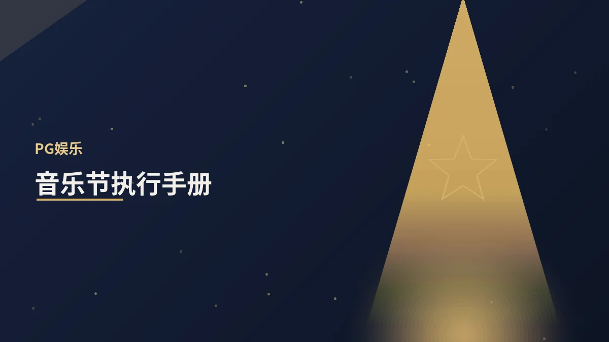 音乐节执行手册：大型活动的统筹之道
